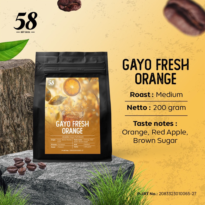 

Gayo Fresh Orange (Arabika Gayo Full Wash Specialty)