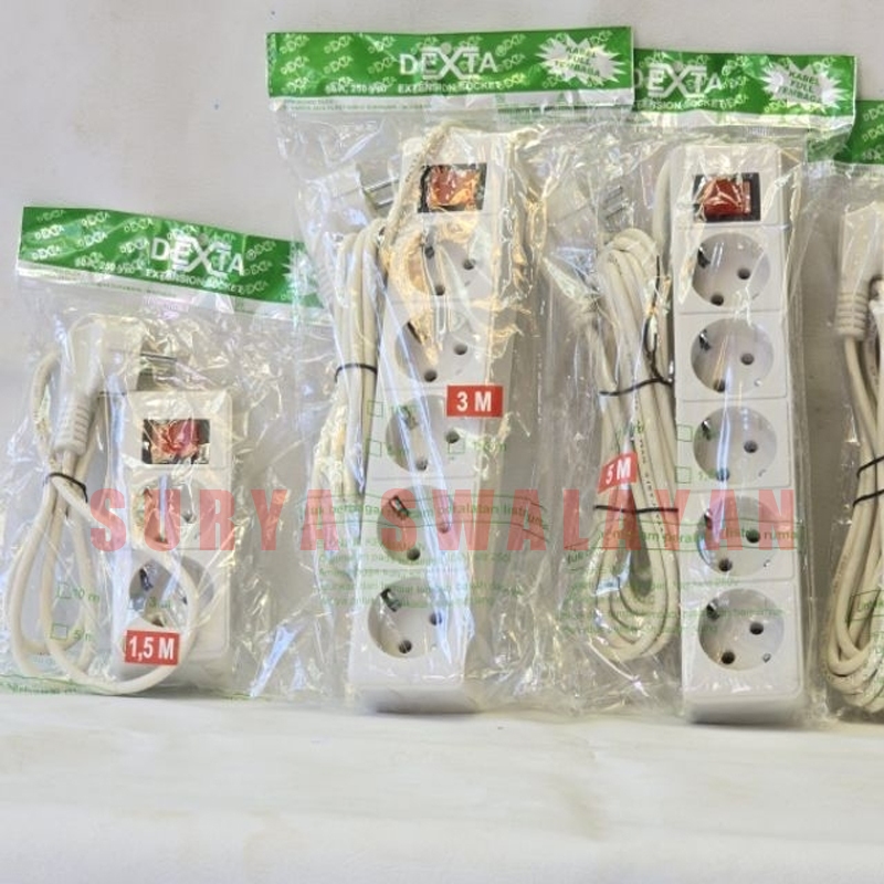 Dexta Extension Socket - Stop Kontak Saklar - Cok Sambung - Cok Cabang