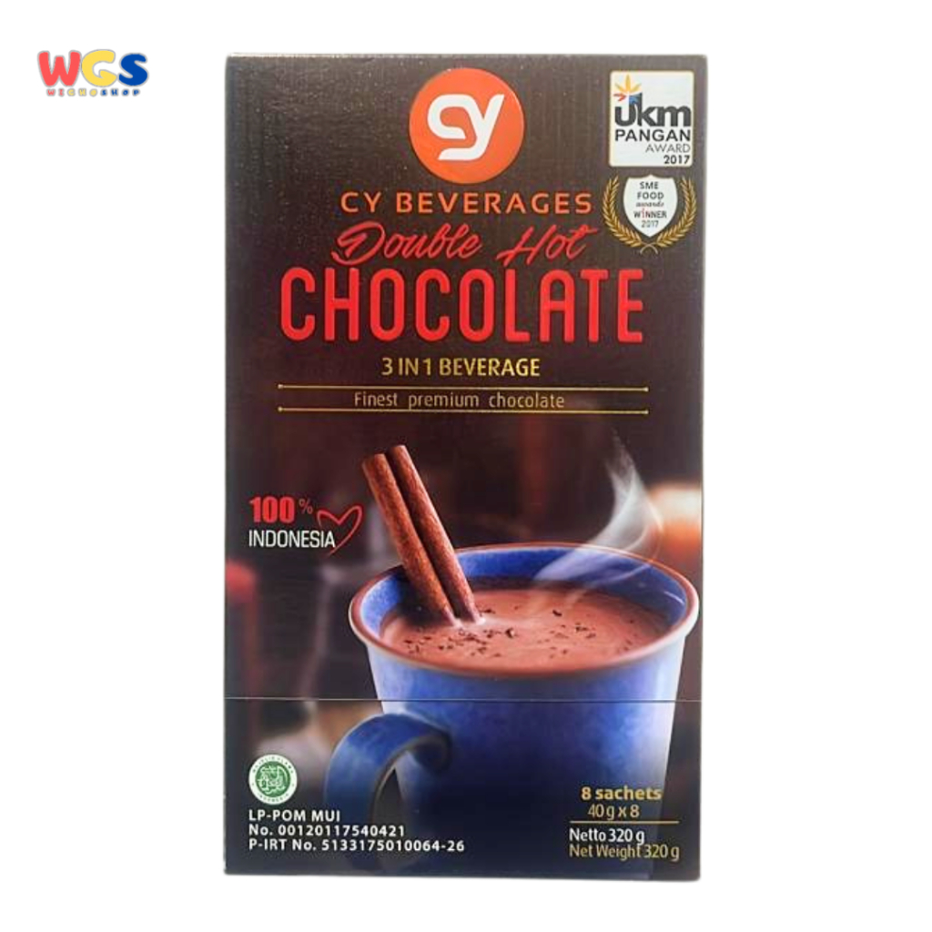 CY Double Hot Chocolate 3 in 1 Beverage 8 Sachet x 40g