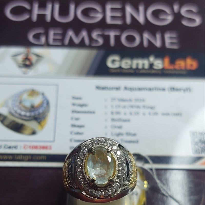 Natural Aquamarine (Beryl)