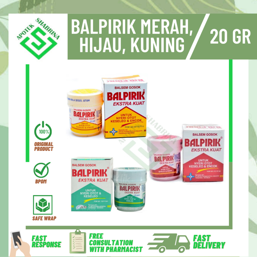 BALPIRIK MERAH, BALPIRIK KUNING, BALPIRIK HIJAU 20 GRAM