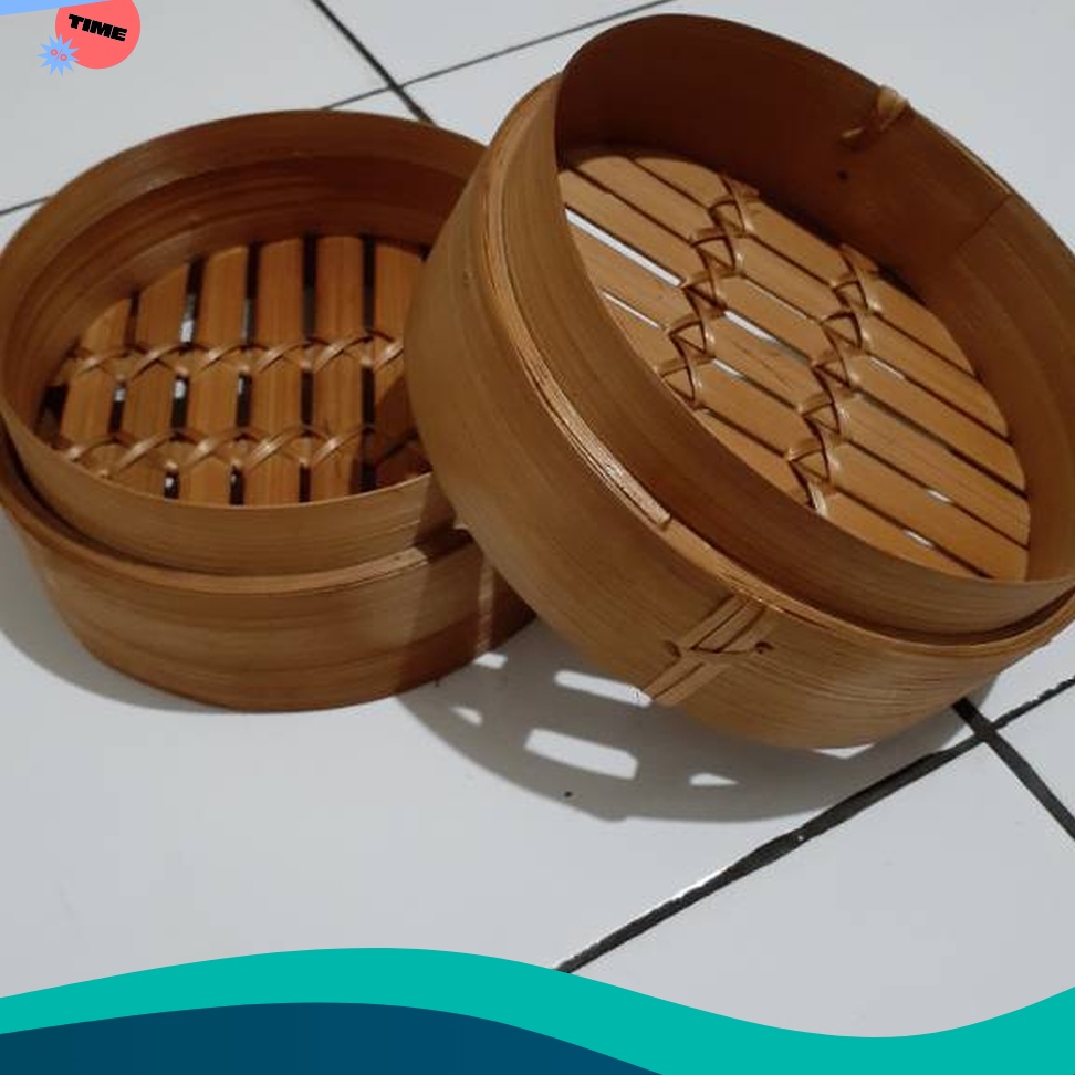 TERBARU Klakat bambu dimsum 15 cm wadah klakat bambu dimsum