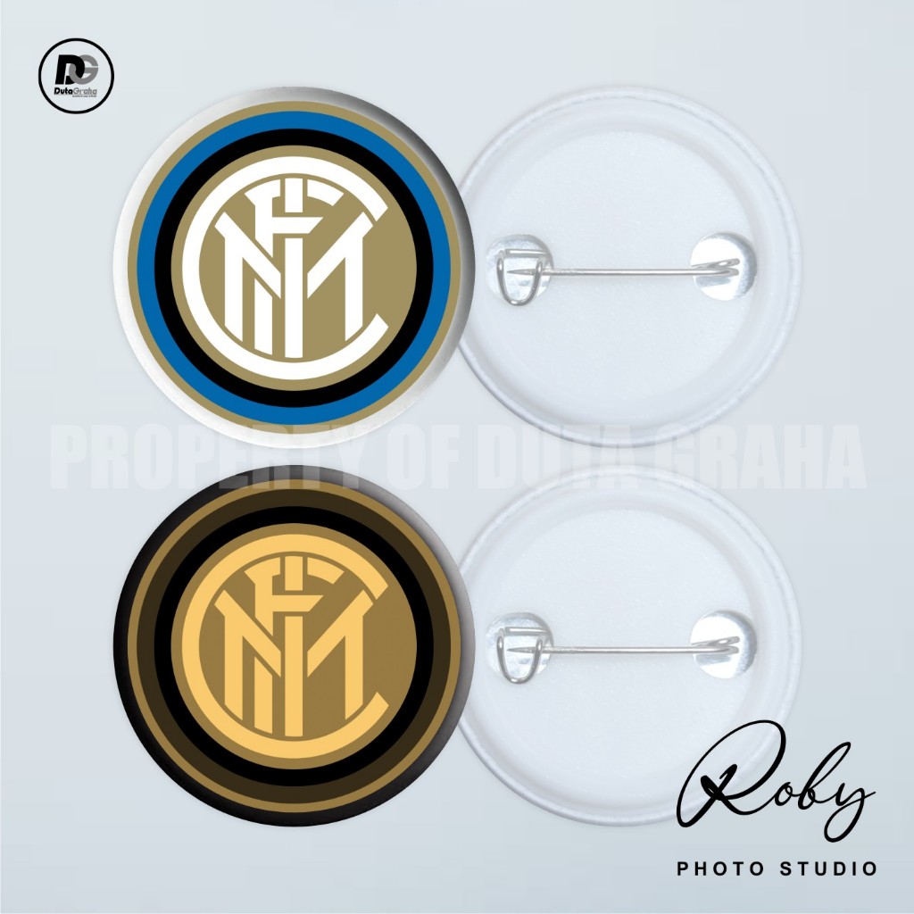 [PIN PRESS] INTER MILAN Pin Bros Aksesoris Souvenir BOLA SEPAKBOLA