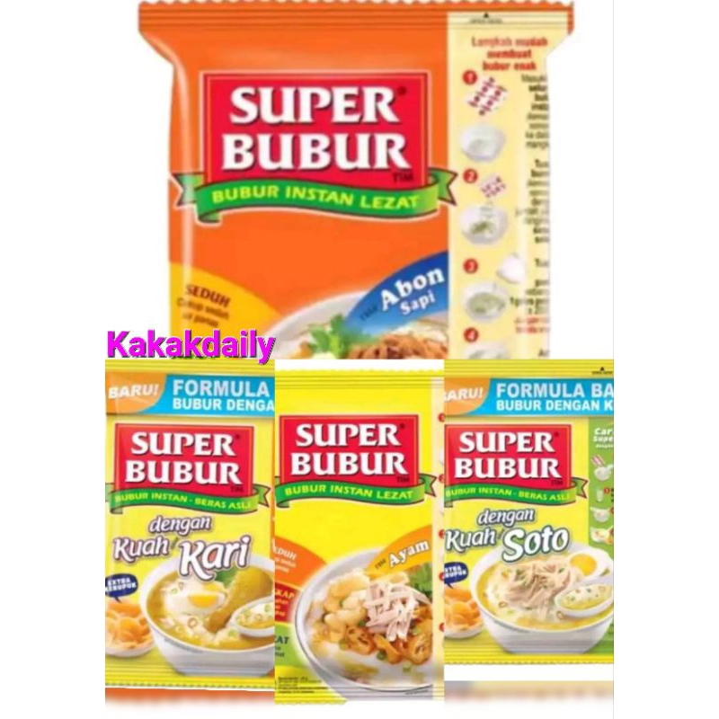 

SUPER BUBUR VARIANT 45 GR PER PCS