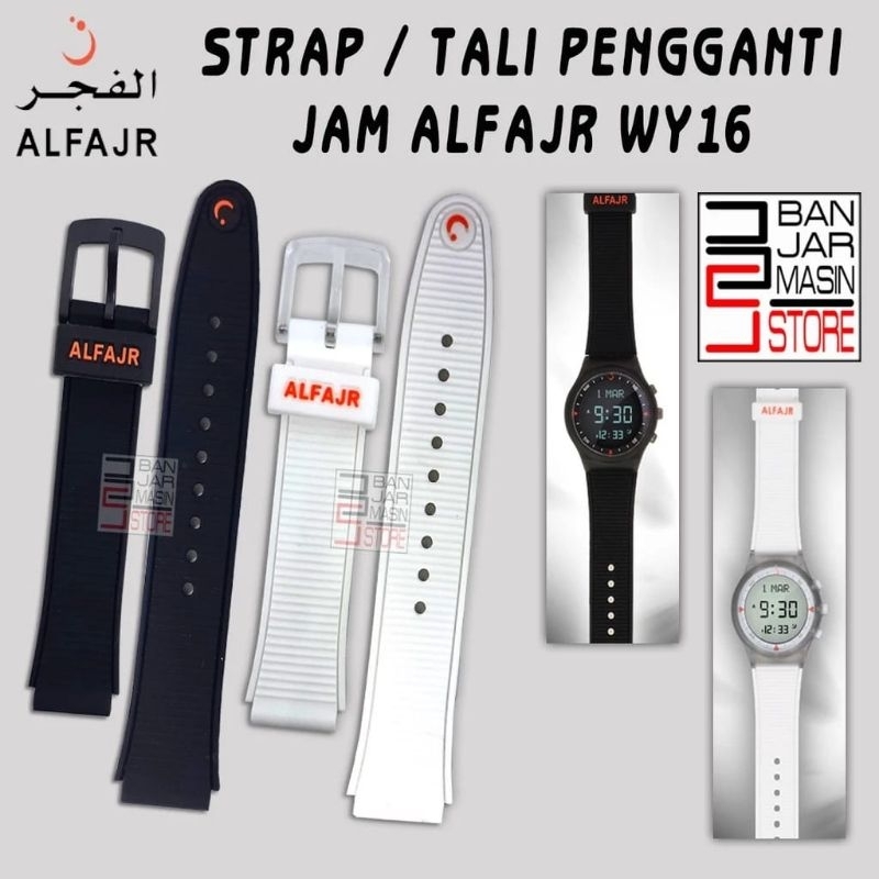 Strap tali jam tangan Al Fajr wy-16 Hitam original