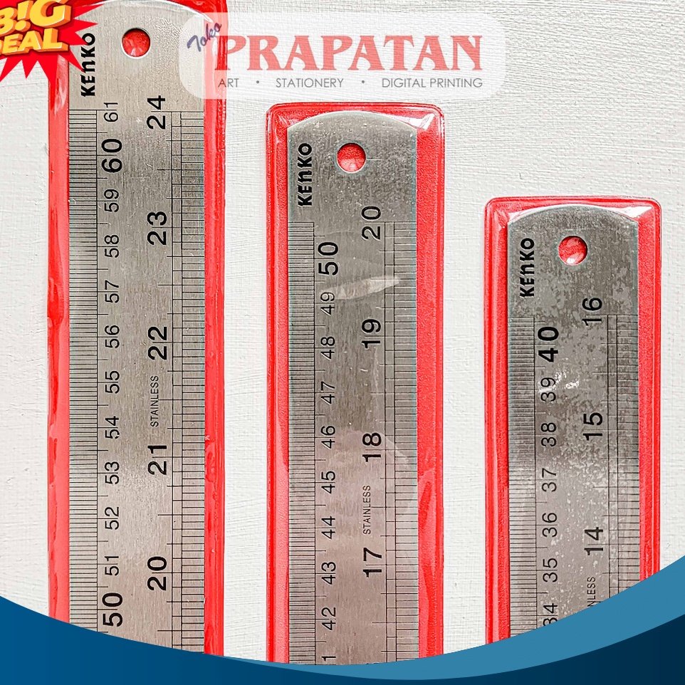 

HEMAT Penggaris Besi Kenko 46cm Stainless Steel Ruler