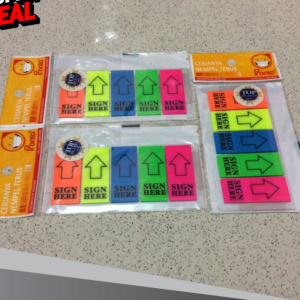 

CEPAT PRONTO SIGN HERE 5 WARNA