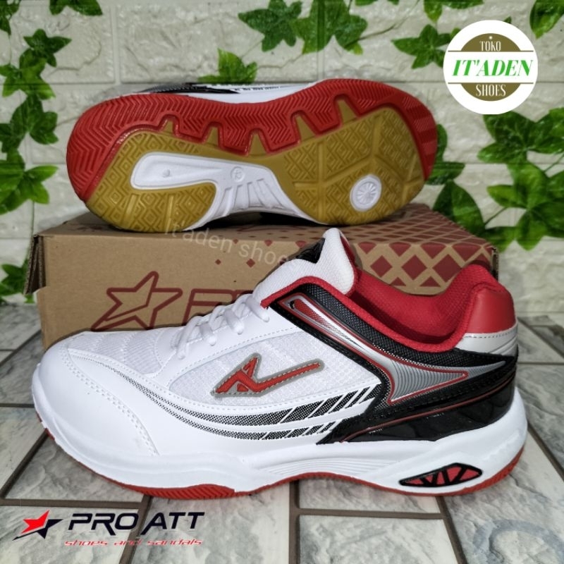 sepatu PRO ATT pria BSD 640 PUTIH MERAH