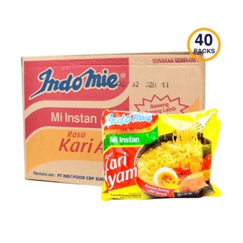 

Indomie Mie Kari Ayam 1 dus ( 40pc x 72gr)
