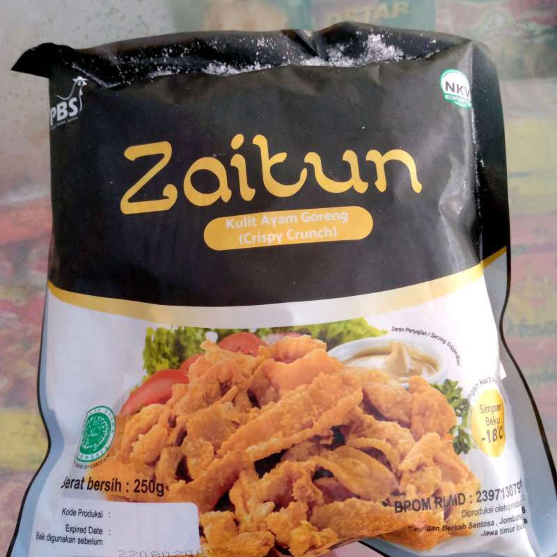 

Zaitun Kulit Ayam (Chrispy Crunchy) 250 Gram / Kulit Ayam