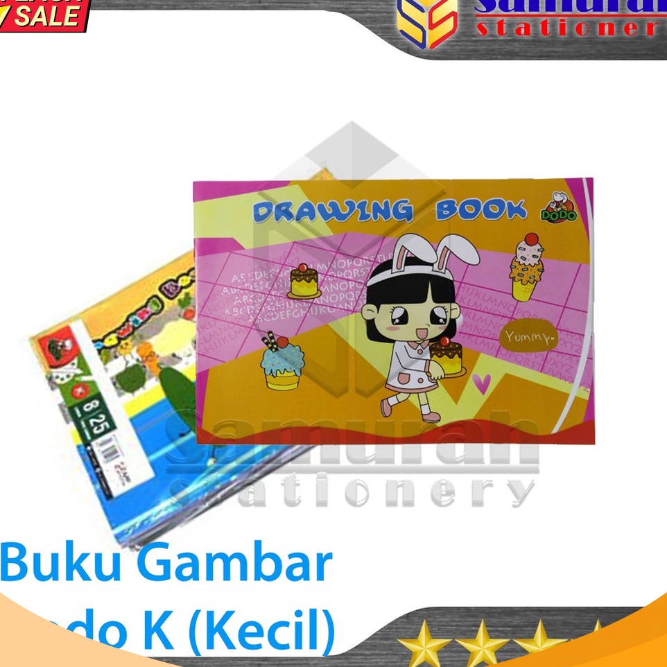 

SERENTAK Buku Gambar Dodo Ukuran Kecil Drawing Book 8 K Buku Sketsa Mengambar Kecil Uk 8K B5 Untuk TK SD