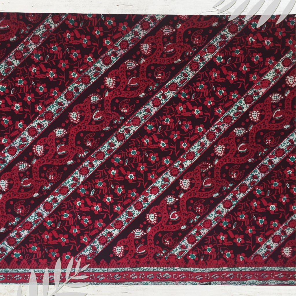 Batik jambi batanghari kombinasi melati | dasar bahan baju (Panjang.2m Lebar.105cm)