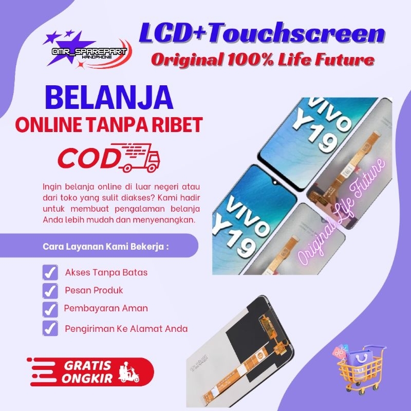 LCD+ Touchscreen Fullset VIVO Y19 Original 100% Life Future
