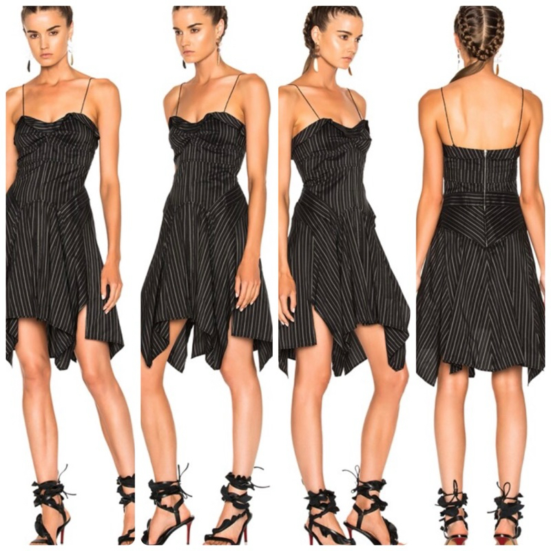 isabel marant striped shaper dress