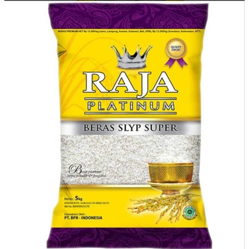 

Beras slyp super raja platinum 5kg