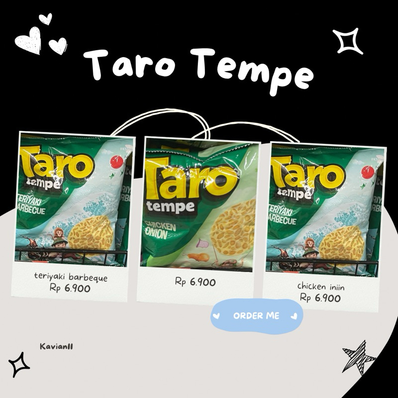 

taro tempe 55 gram cemilan sehat keripik