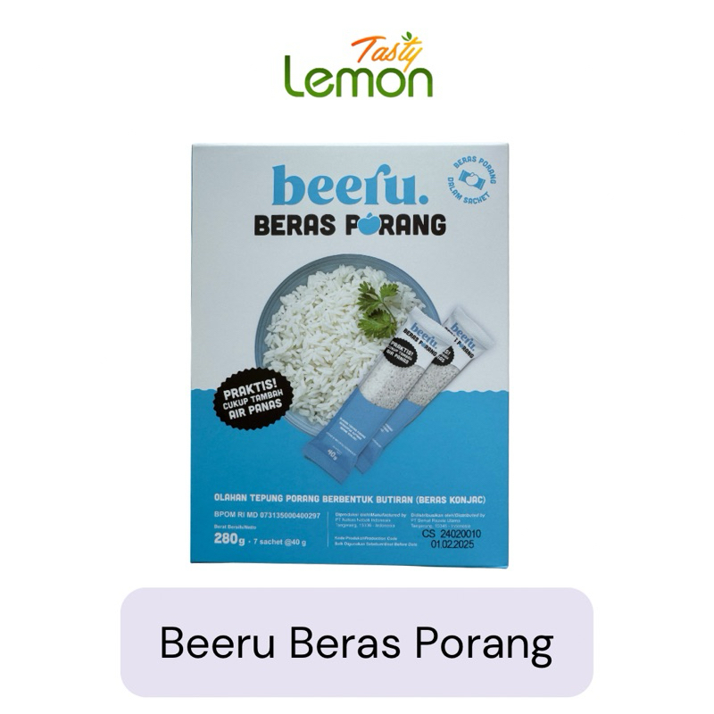 

Beeru - Beras Porang 1 Box isi 7 Sachet