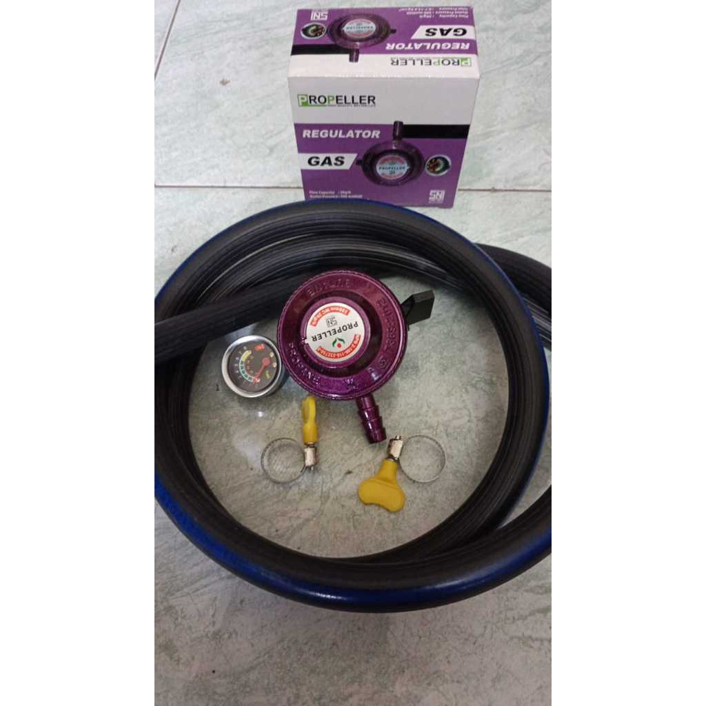 selang 3 lapis paket regulator Propeller meter - regulator propeller set selang 3 lapis 1.8 m