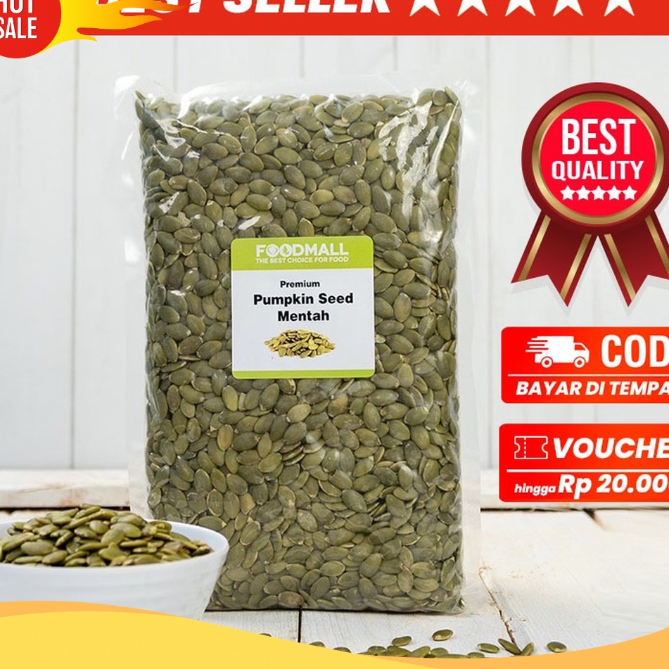 

TERBARU Pumpkin seed 1 kg MENTAH biji labu 1 kg