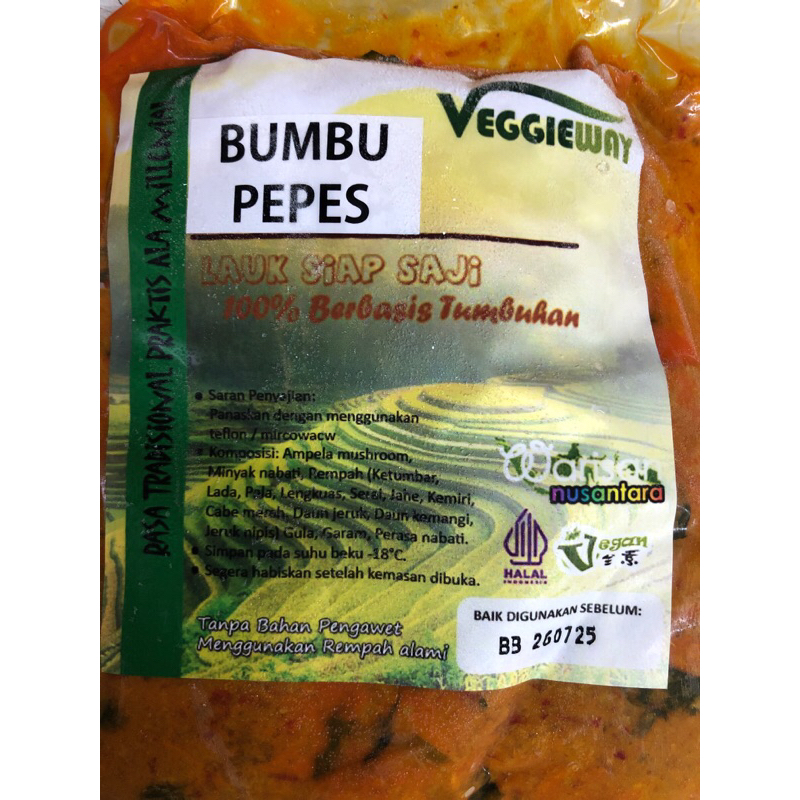 

Muleh kulit tahu bumbu kuning / Bumbu Pepes vegetarian/vegan