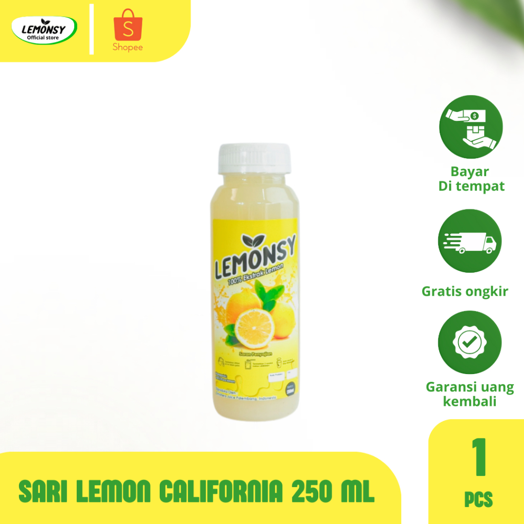 

Juice sari lemon asli lemonsy 250ml original diet ampuh detox herbal