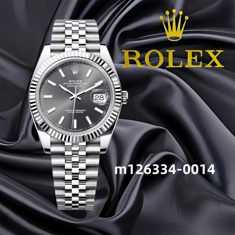 Original Jam tangan Rolex  m126334-0014 18 CT white gold Teflon material Luminous hands  Rolex Jam T