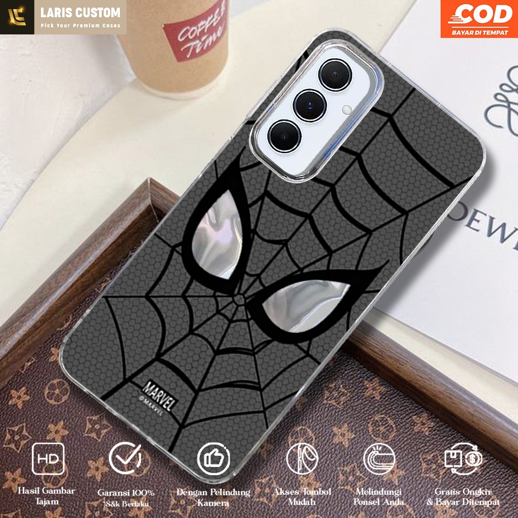 Case Diamond Poco X5 5G X3/X3 PRO/X3 NFC M5 Motif Spiderman Diamond - Case Hologram Premium Lucu - C