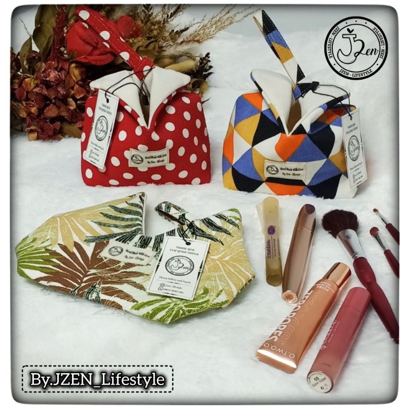 JZEN_Lifestyle - Pouch Make-Up (Collar)/Pouch Kosmetik/Pouch Lucu/Pouch Unik/Pouch Mini/Pouch Skinca