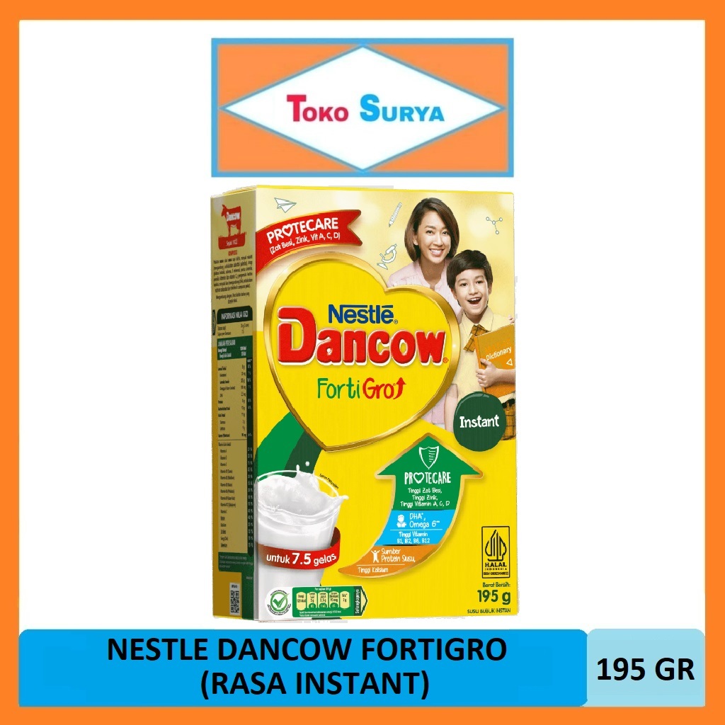 

Nestle Dancow Fortigro Susu Anak 6-12 Tahun Rasa Instant 195 Gr