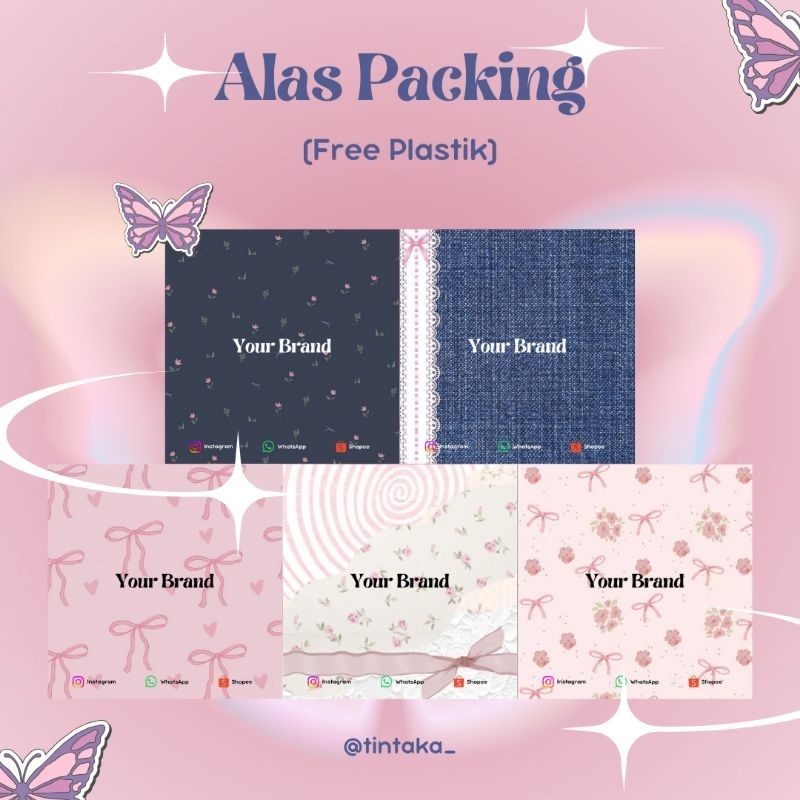 

[SATUAN] ALAS PACKING AESTHETIC || ALAS MINI GIFT AESTHETIC FREE PLASTIK PART 1