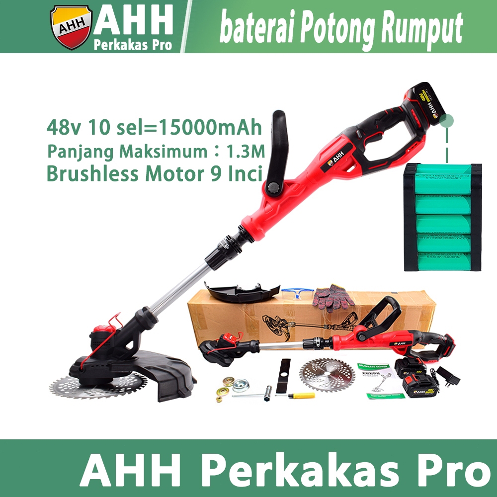 AHH Mesin Babat Rumput Baterai Makita  Brushless 9 Inci Pemotong Rumput Potong Rumput Portable Mini