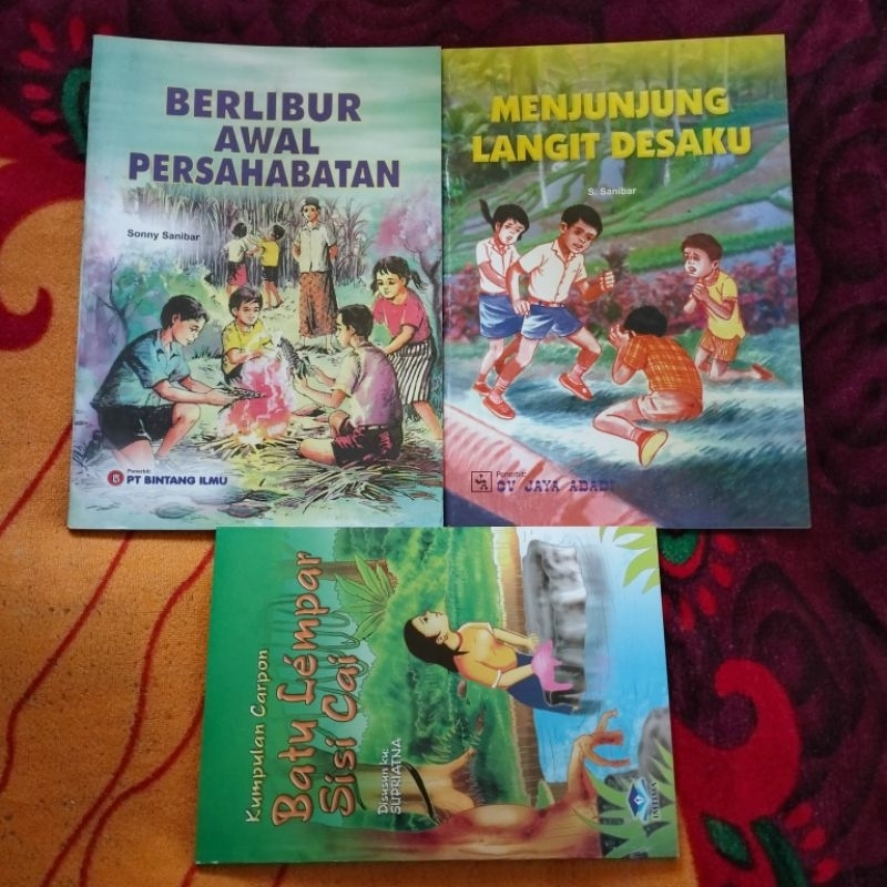 ORIGINAL BUKU CERITA ANAK DAN CERPEN MENJUNJUNG LANGIT DESAKU BERLIBUR AWAL PERSAHABATAN KUMPULAN CA