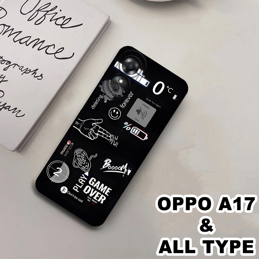 (GC9) Softcase karet Hp OPPO A17 | Case Grafiti | Case OPPO A17 Silikon Tpu Pro Camera | Kesing OPPO