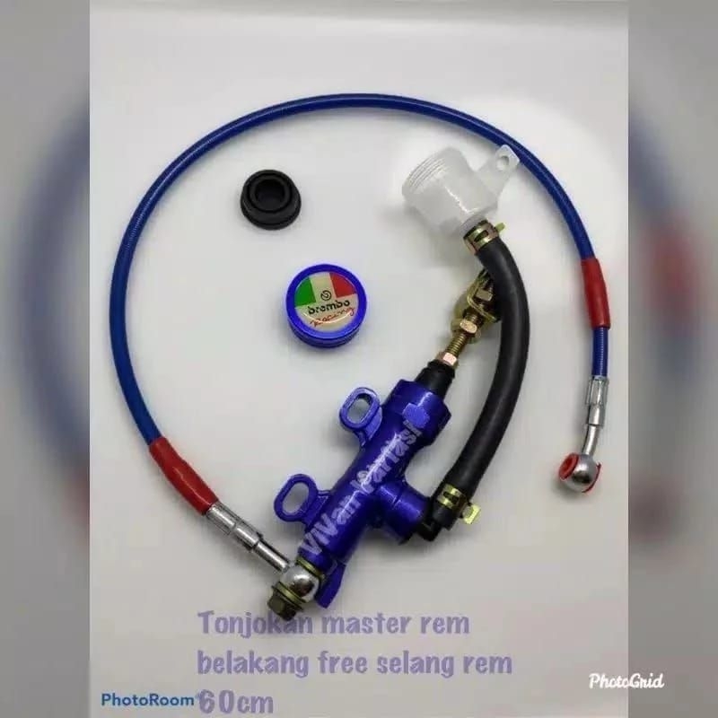 TONJOKAN MASTER REM BELAKANG BREMBO + SELANG 60CM SATRIA FU VIXION