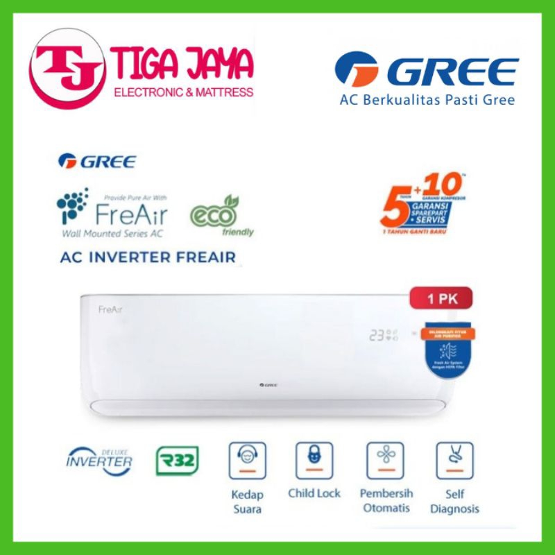 GREE GWC09FREAIR AC 1 PK FREAIR WALL MOUNTED INVERTER SERIES GREE GWC 09FREAIR GWC-09FREAIR