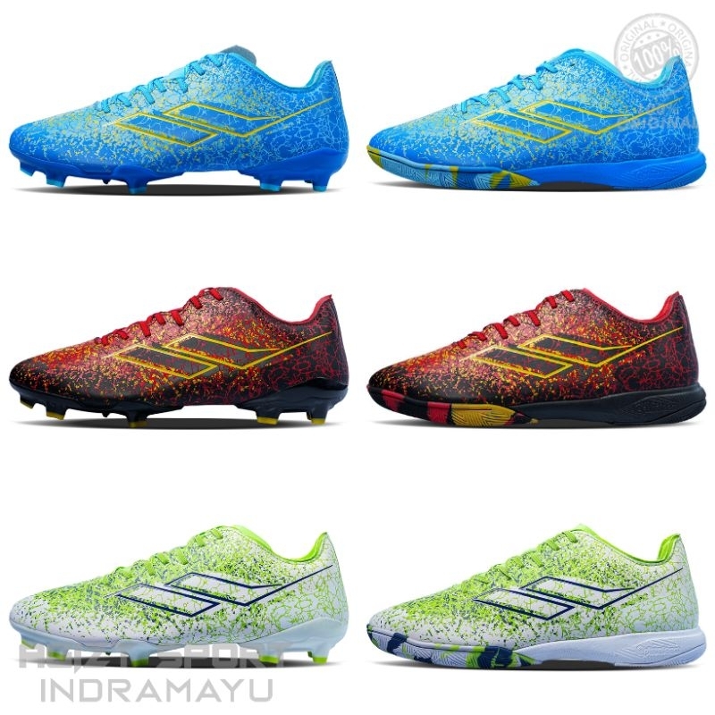 READY SEPATU SOCCER DAN FUTSAL MILLS XYCLOPS INFERNO FG/IN 3 WARNA ORIGINAL