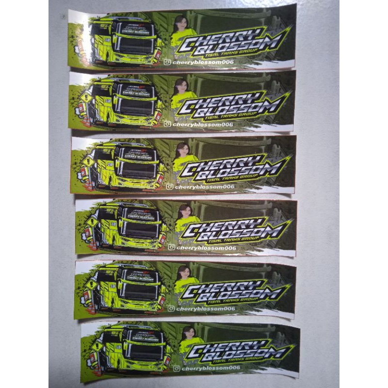 

stiker bus basuri cherry blessom