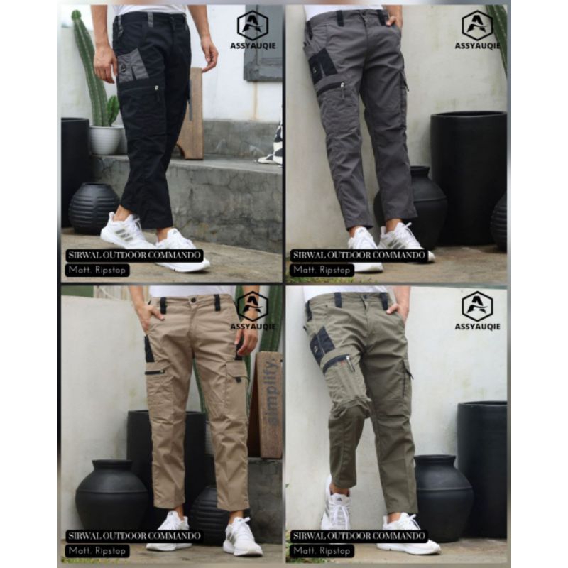 Sirwal Outdoor COMMANDO ASSYAUQIE | Sirwal Keren dewasa Celana Pria keren Celana pria outdoor