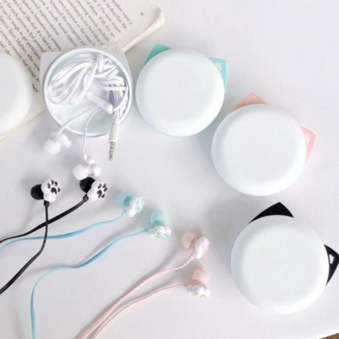 [M-133] Headset Earphone Karakter CAT PAW / KAKI KUCING / Earphone Bentuk TAPAK KAKI KUCING CAT CLAW