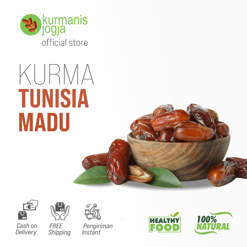 

Kurma Tunisia Madu Basah Original Premium Deglet Nour Tanpa Tangkai - Oleh oleh Haji dan Umroh