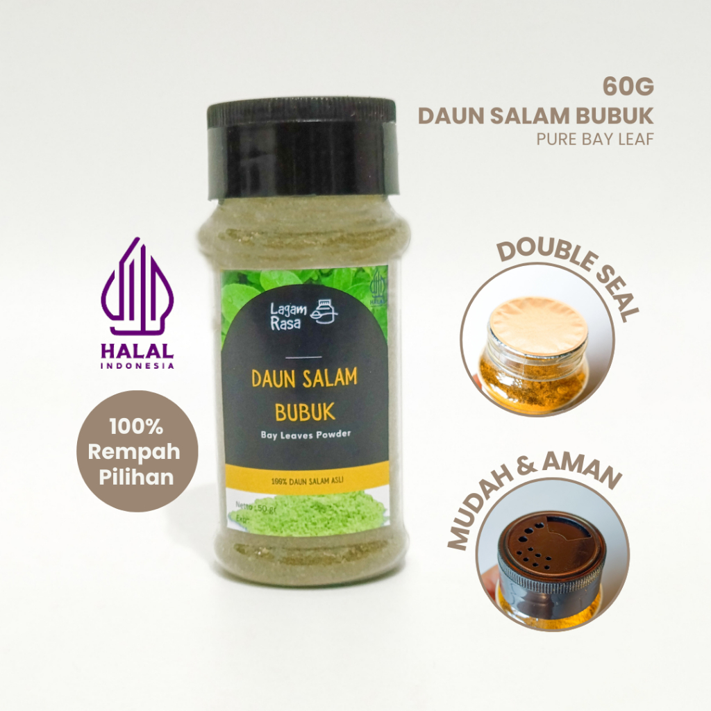 

Daun Salam Bubuk Bay Leaves Powder Rempah Bumbu Dapur Lagam Rasa