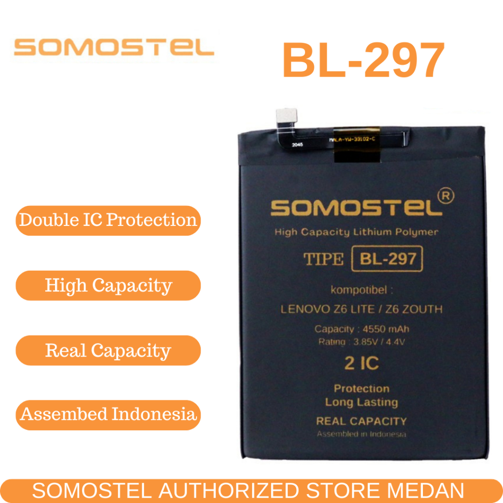 BL297 BL 297 Lenovo Z6 Lite / Z6 Youth Batre Baterai Original Somostel