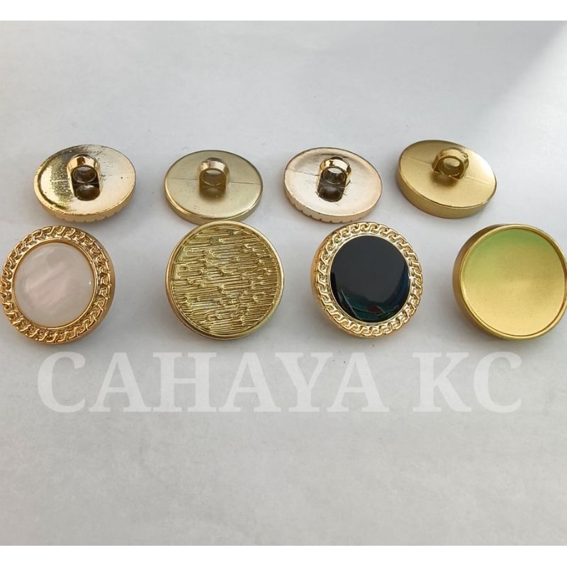 12 PCS KANCING BESAR 32L  2,1 CM KANCING HIAS JAMUR GOVE GOLD MOTIF