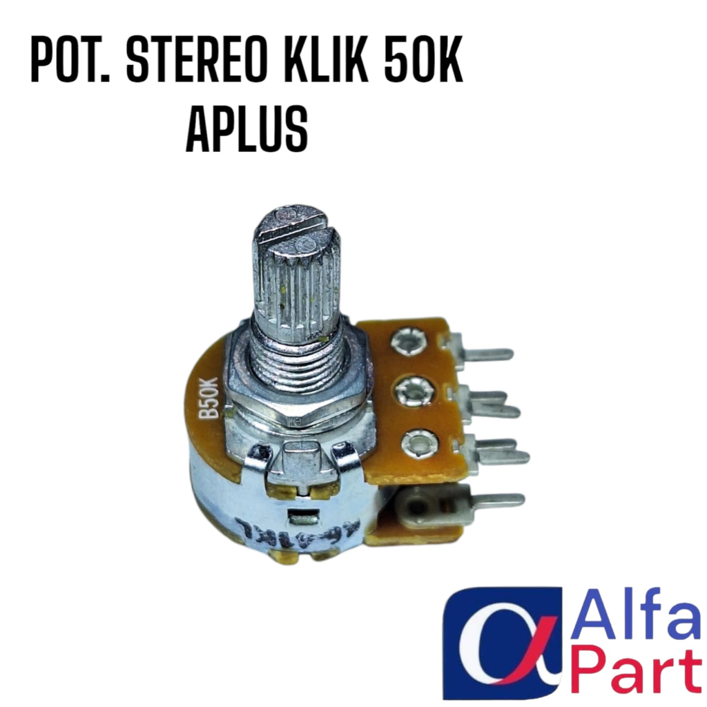 POTENSIO STEREO KLIK AS PENDEK 50K