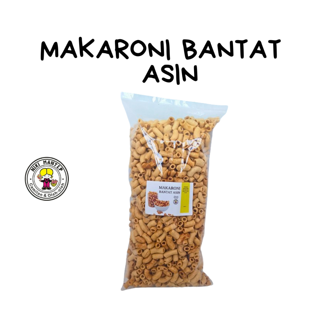 

Makaroni Bantat Asin - Niki Snack Salatiga