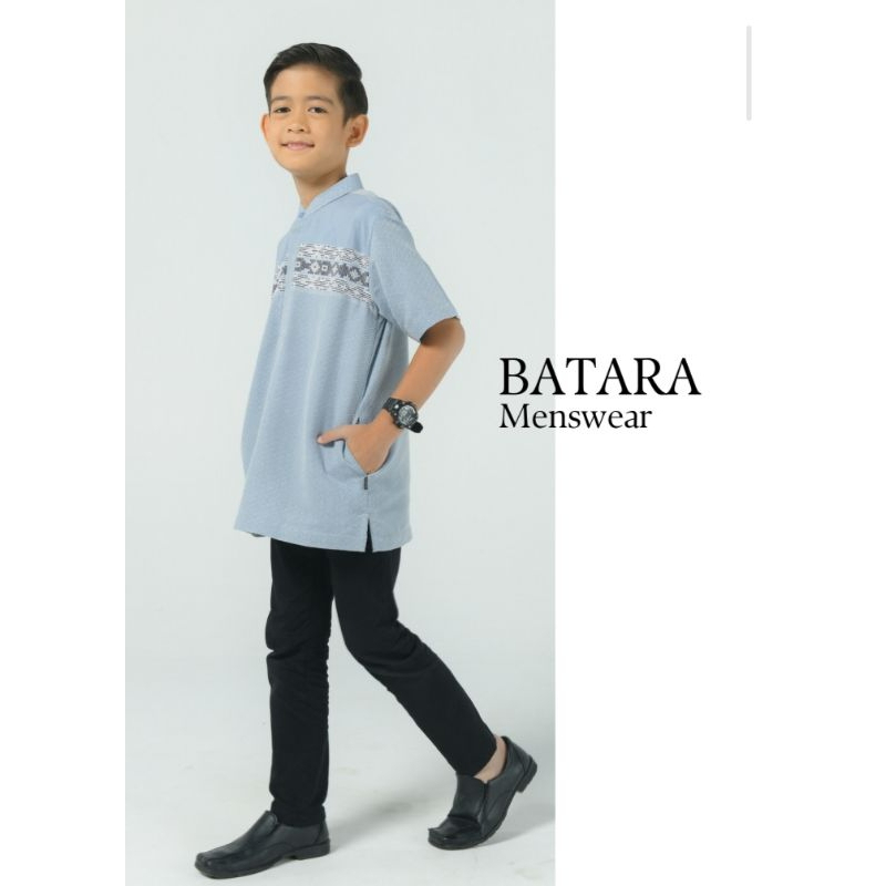 Zoya Superstore - Batara Menswear - Baju Koko Anak Pria Lengan Pendek - Bahan Premium Poly