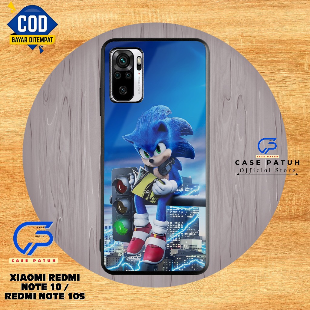 Casing HP Xiaomi Redmi Note 10/Redmi Note 10s Motif Kartun S0NIC Terbaru Case Patuh ( CP10V2 ) - Sil