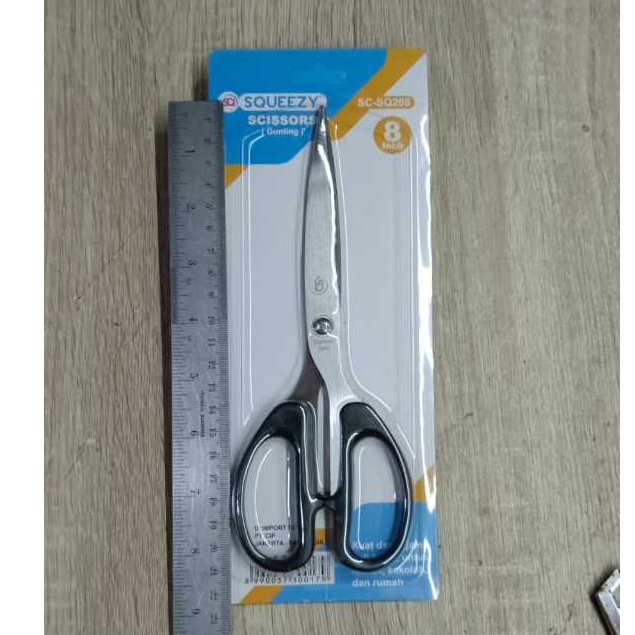 

Gunting Kain Kertas Stainless / Gunting Kantor Sekolah / Gunting Murah SC-SQ208/ gunting besar