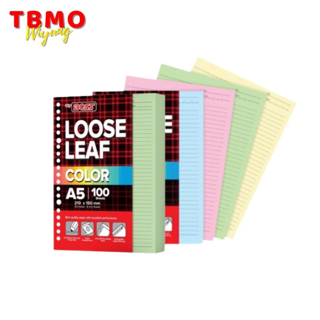 

Tbmo Loose Leaf Big Boss 100-A5 / Kertas Binder