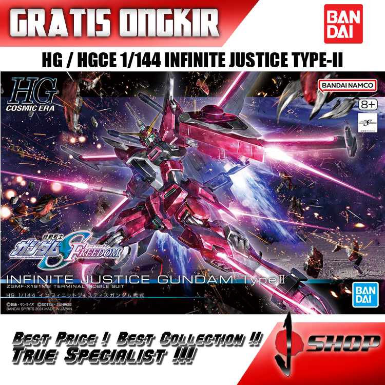 HG / HGCE 1/144 INFINITE JUSTICE TYPE-II / TYPE 2 / II